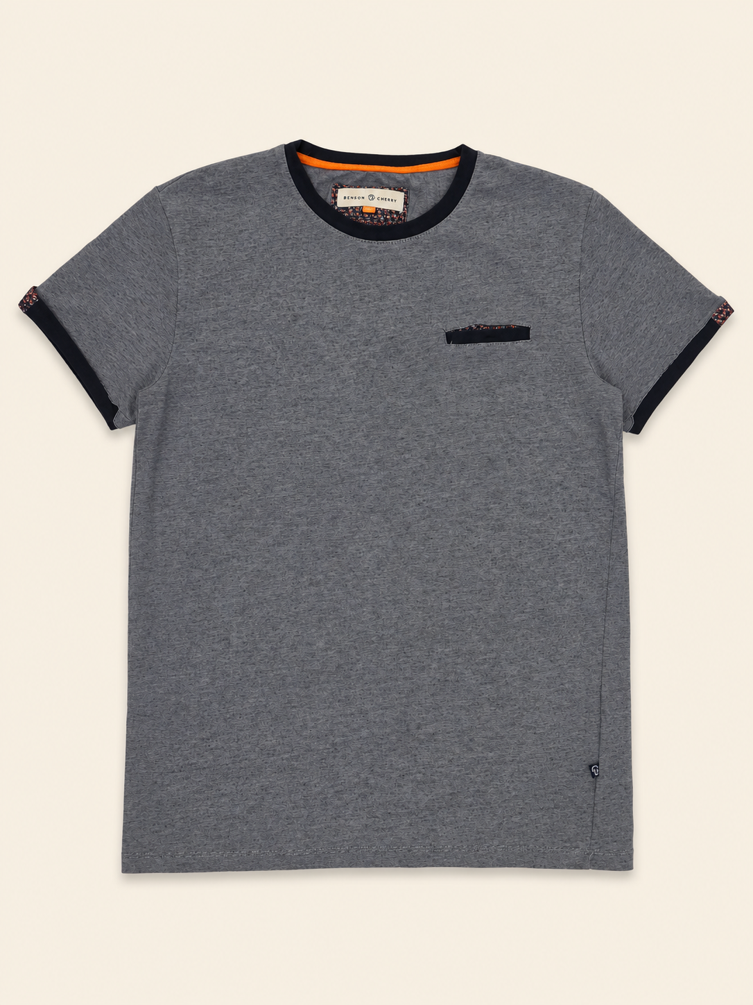 T-shirt bleu-gris