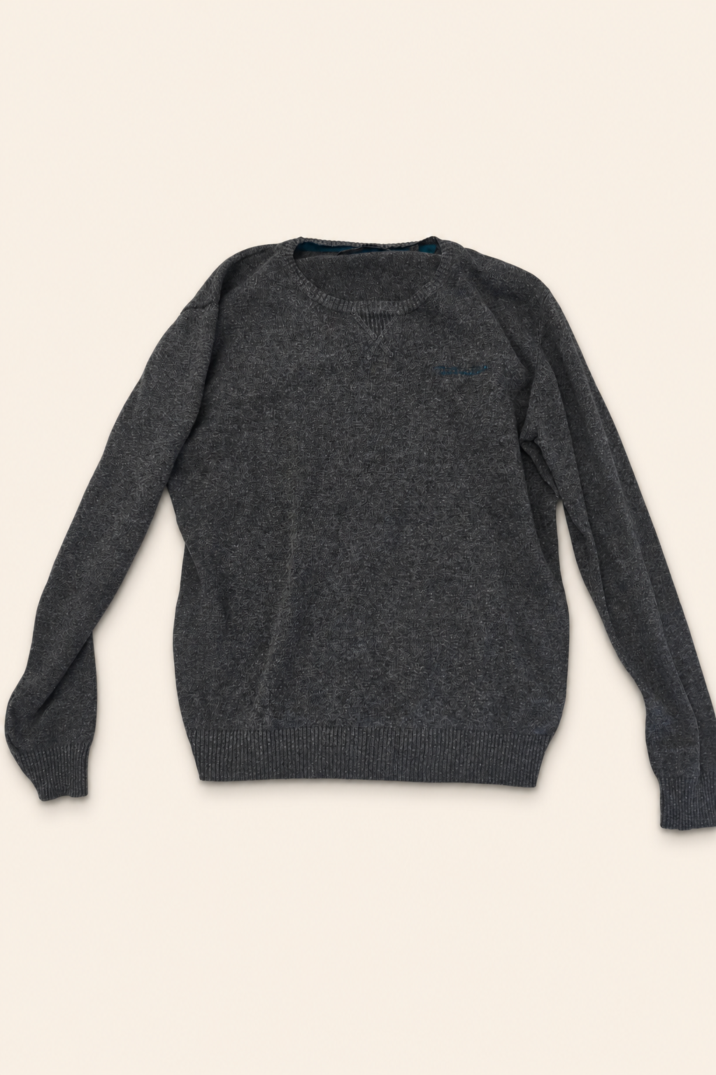 Pull gris chiné