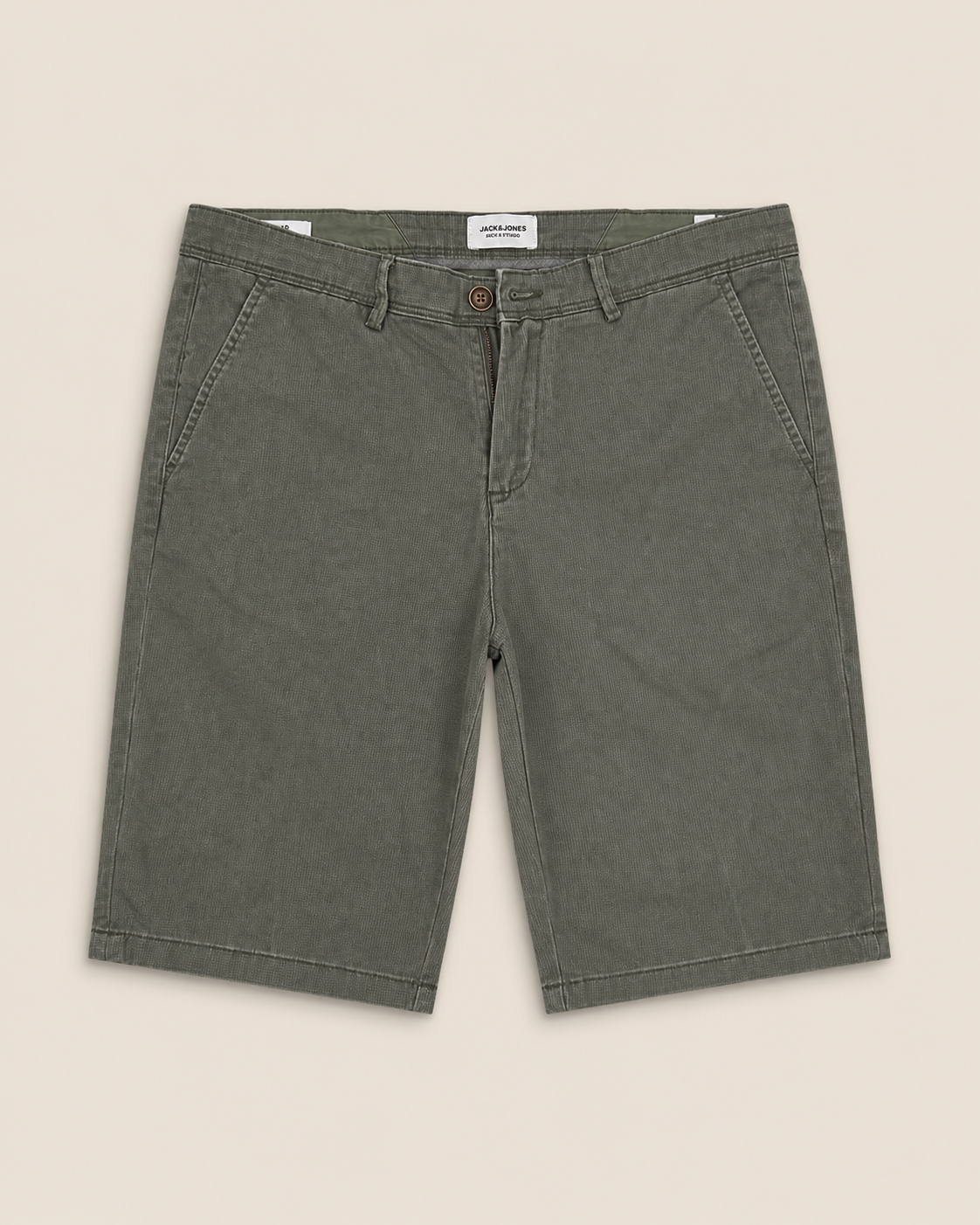 Short chino olive