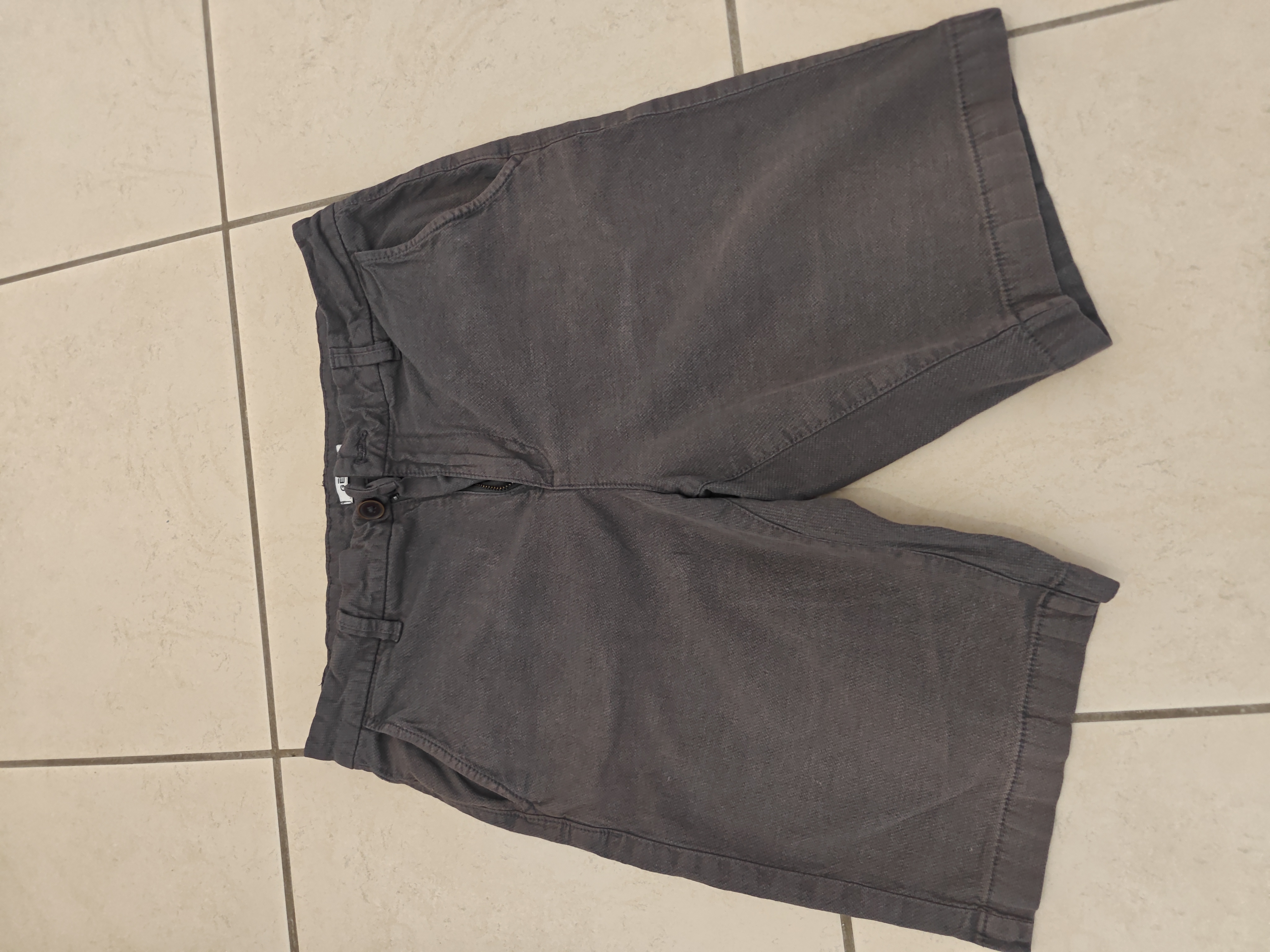 Short chino anthracite