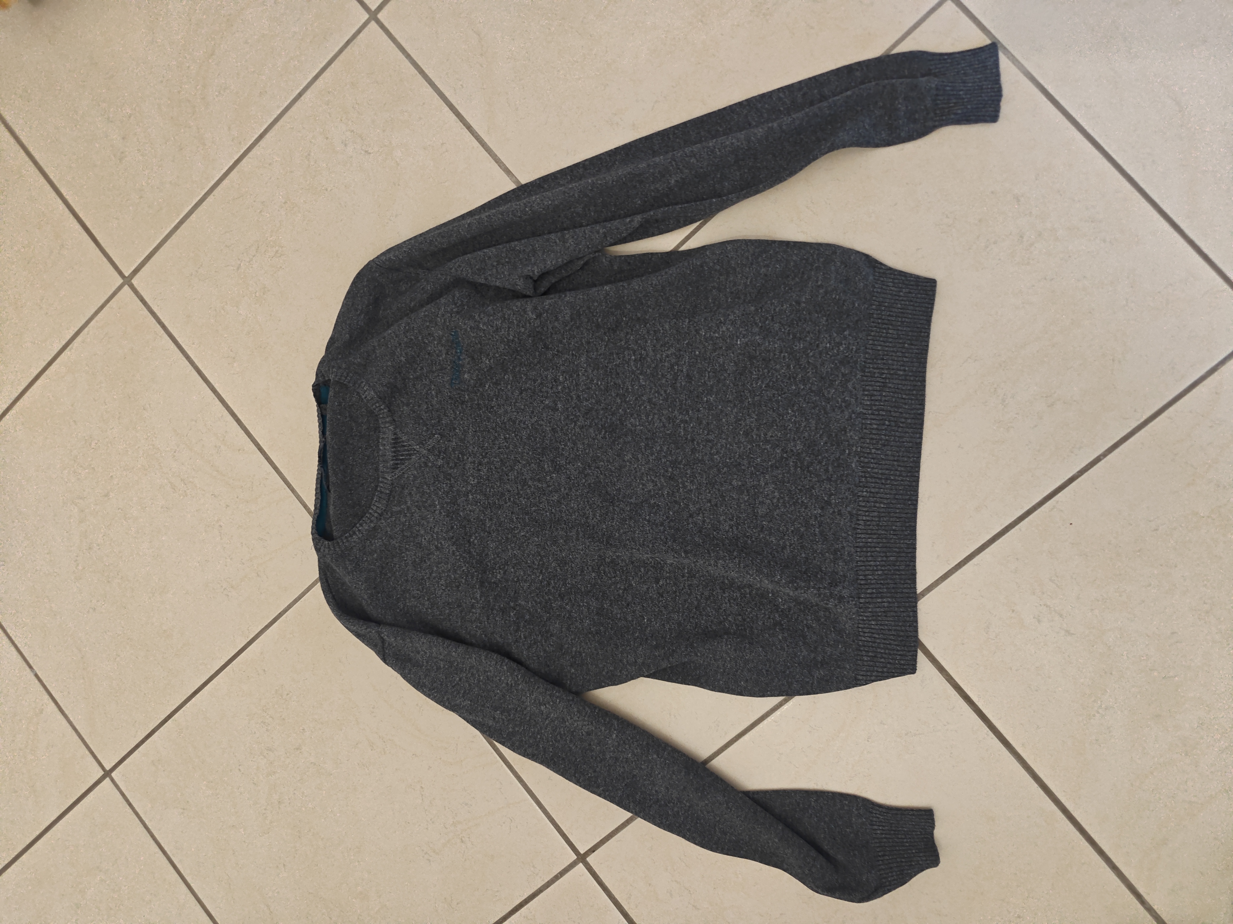 Pull gris chiné