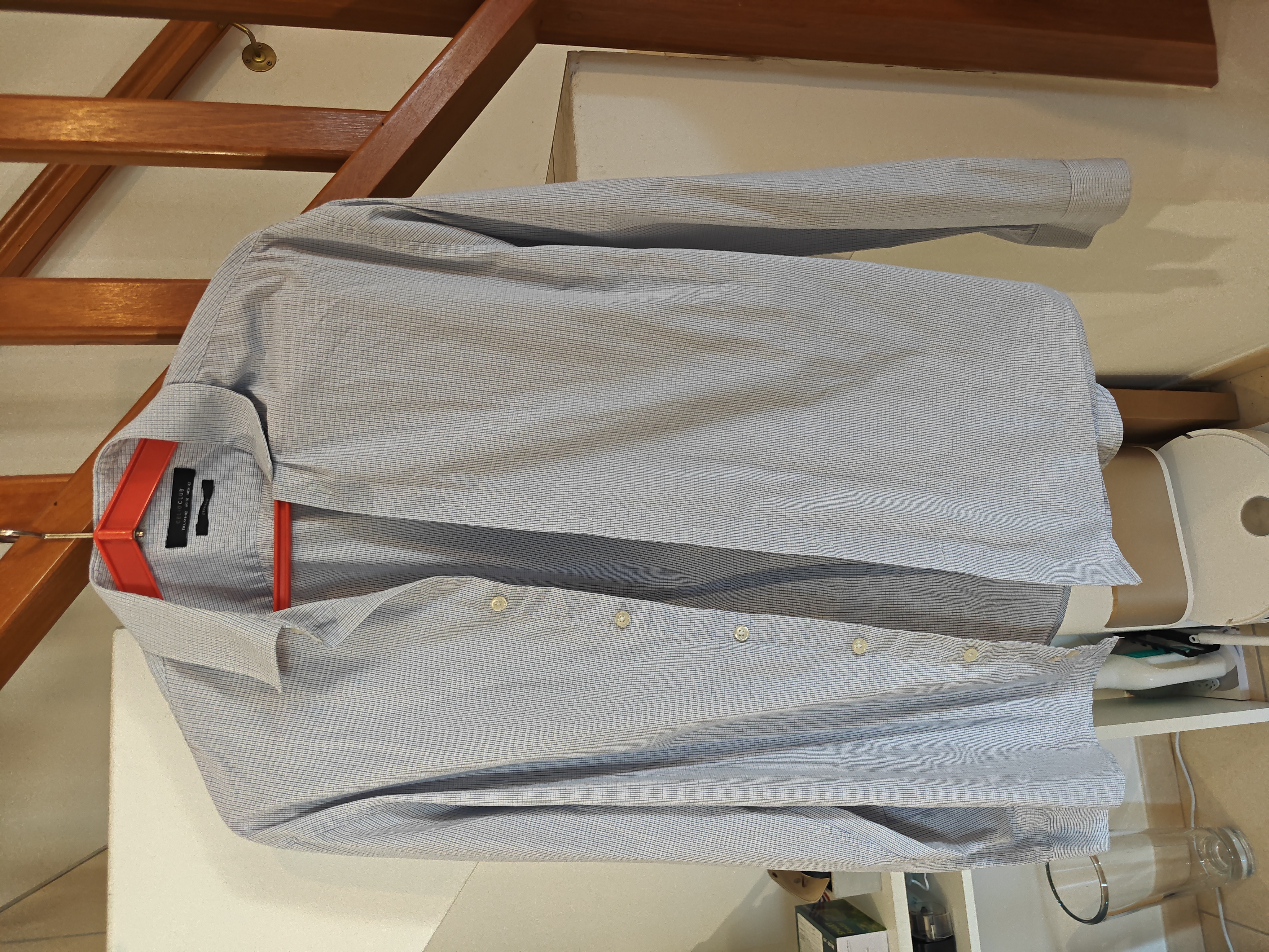 Chemise micro-carreaux